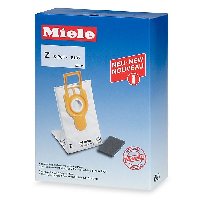 slide 1 of 1, Miele Z Replacement Dust Bags, 5 ct