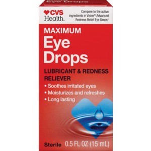 slide 1 of 1, CVS Health Maximum Redness Relief Eye Drops, 0.5 fl oz; 15 ml