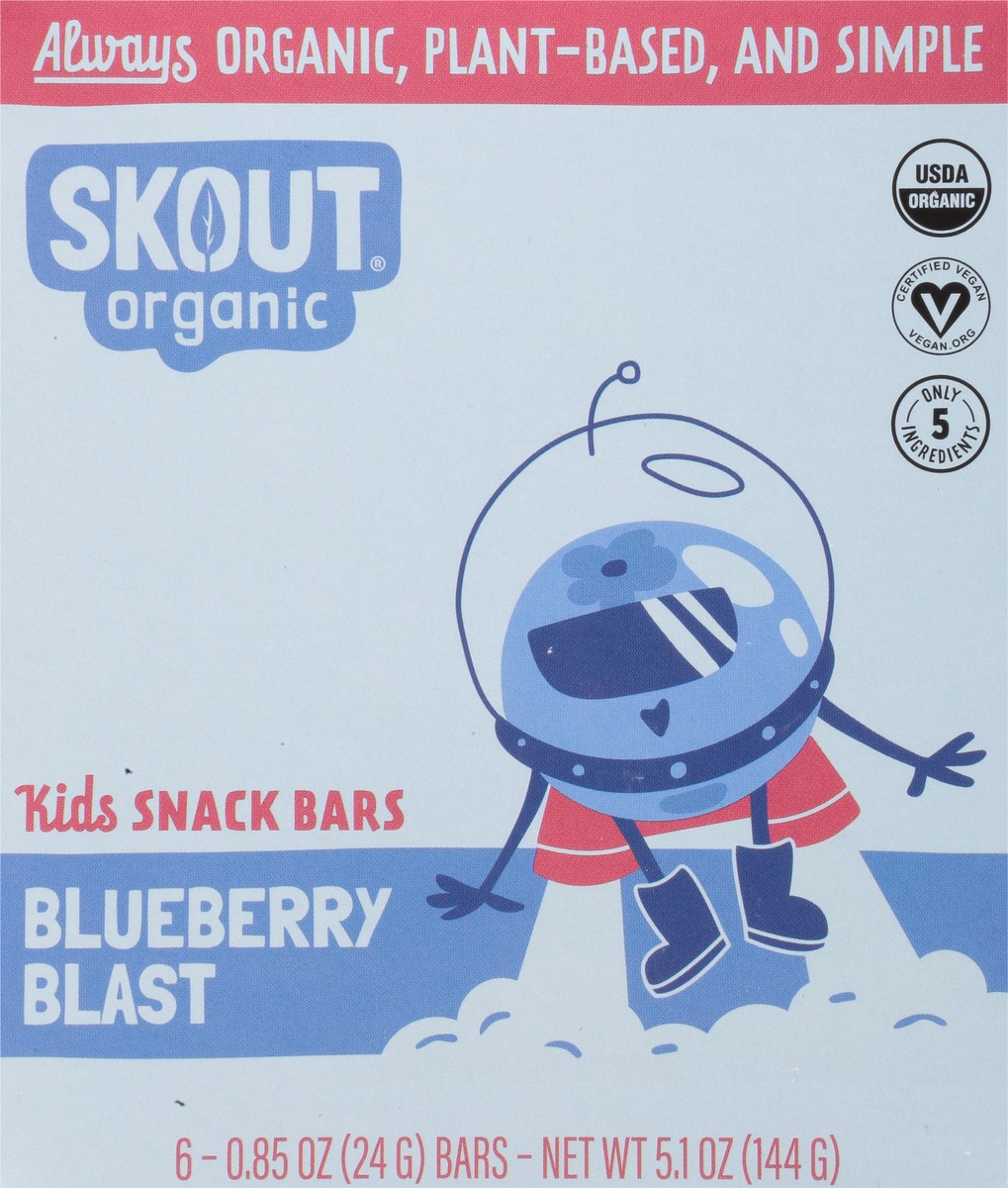 slide 5 of 9, Skout Organic Kids Blueberry Blast Snack Bars, 1 ct