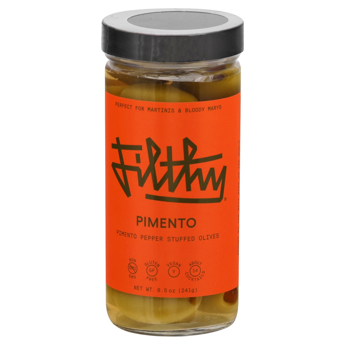 slide 12 of 13, Filthy Food Filthy Pimento Olives 8.5 oz, 8 oz