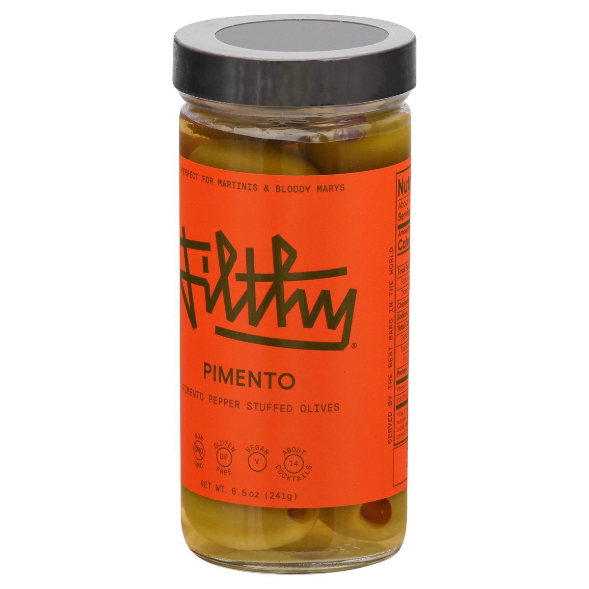 slide 3 of 13, Filthy Food Filthy Pimento Olives 8.5 oz, 8 oz