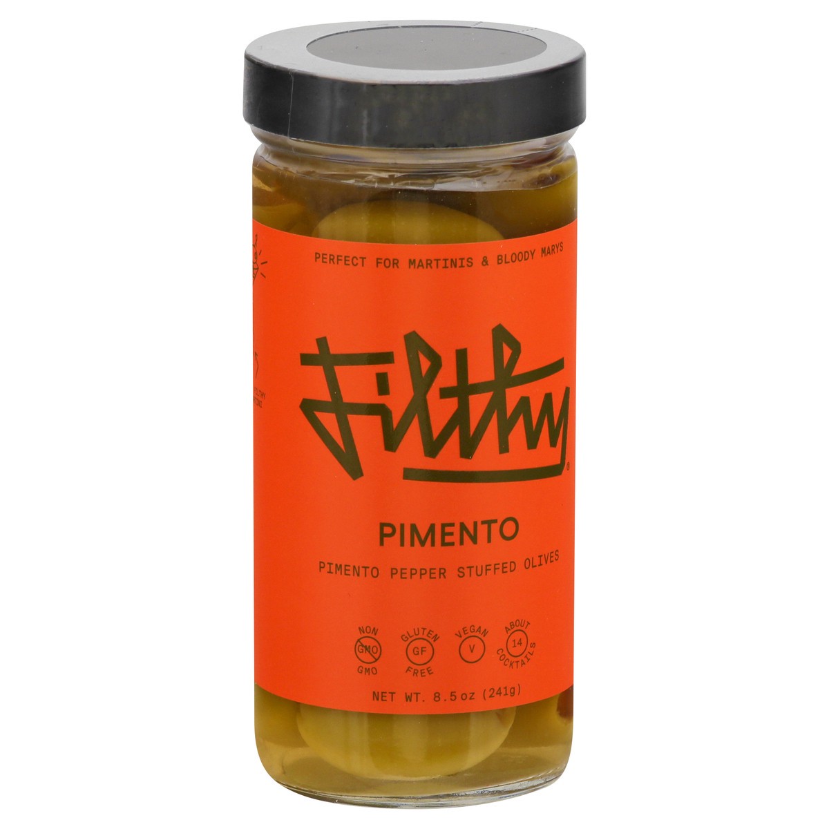 slide 6 of 13, Filthy Food Filthy Pimento Olives 8.5 oz, 8 oz