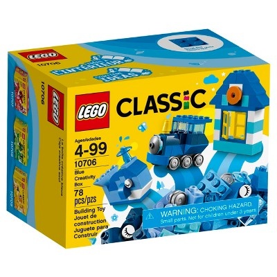 slide 1 of 13, LEGO Classic Blue Creativity Box 10706, 1 ct