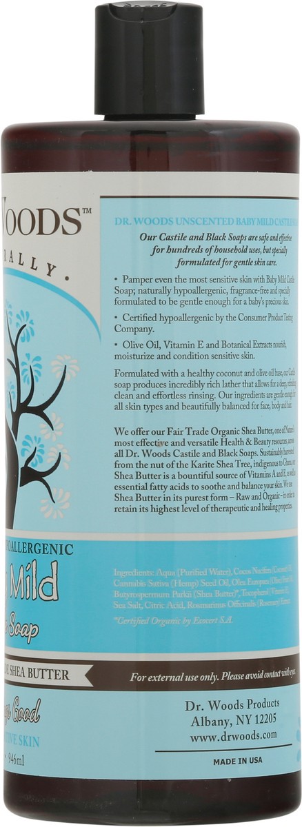 slide 4 of 9, Dr. Woods Unscented Baby Mild with Shea Butter Castile Soap 32 fl oz, 32 fl oz