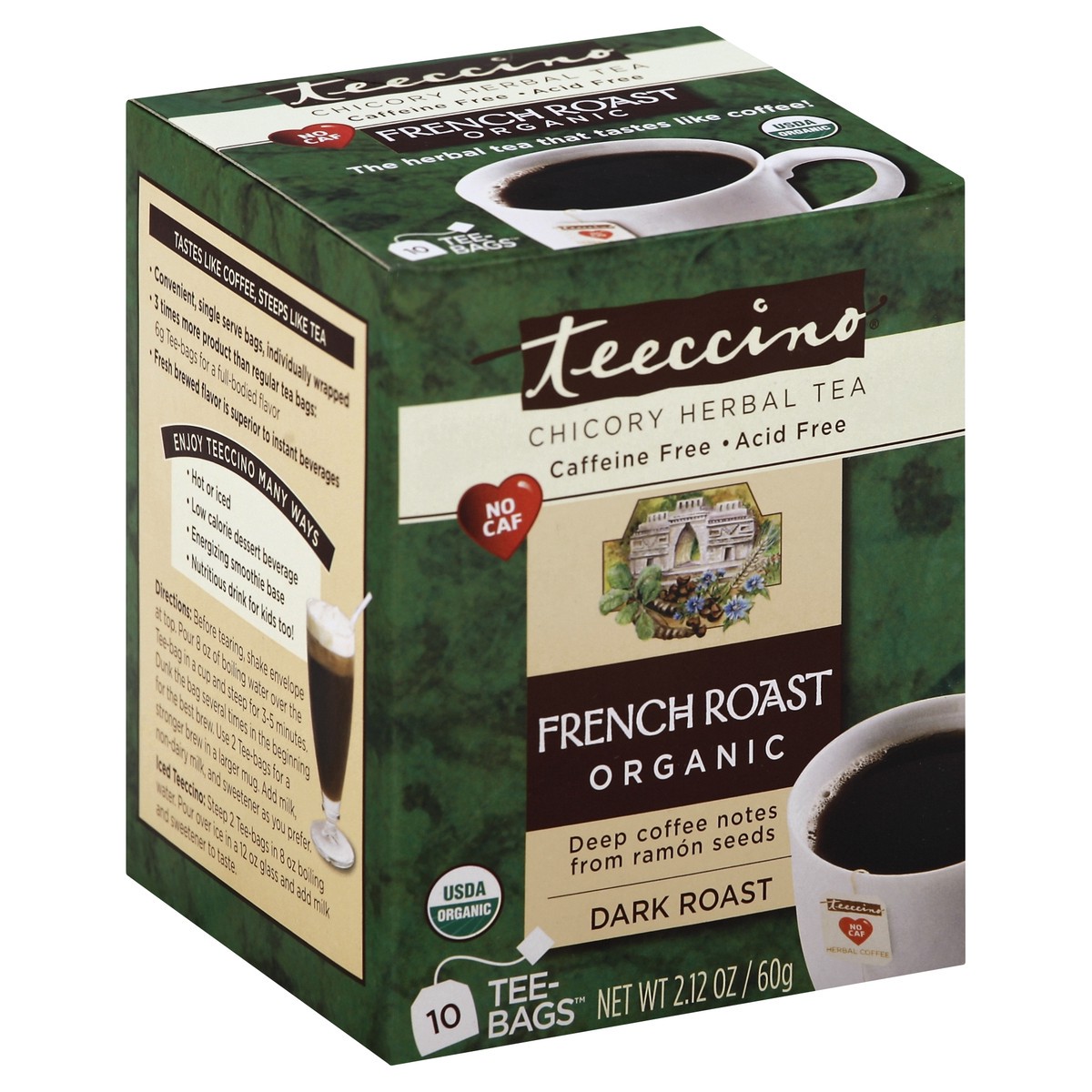 slide 4 of 5, Teeccino Herbal Tea - 10 ct, 10 ct