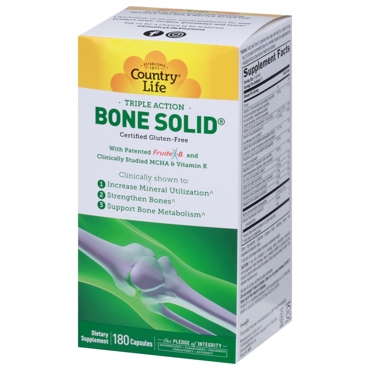 slide 7 of 12, Country Life Bone Solid, 180 ct