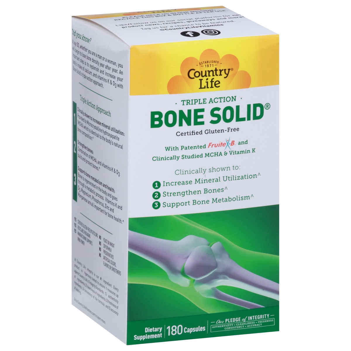 slide 6 of 12, Country Life Bone Solid, 180 ct