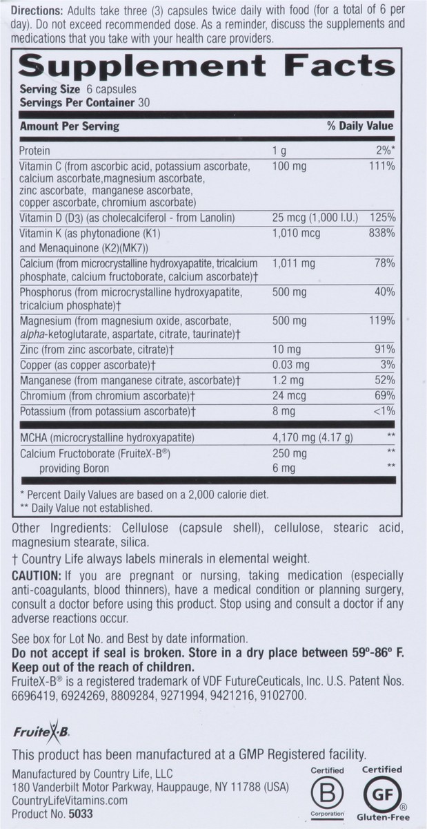 slide 11 of 12, Country Life Bone Solid, 180 ct