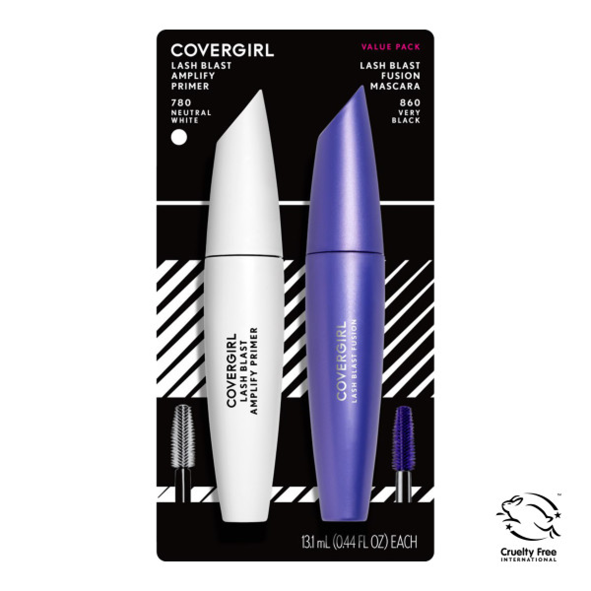 slide 1 of 5, Covergirl Last Blast Fusion Mascara+ Lash Blast Amplify Primer Value Pack, Kit, 1 ct