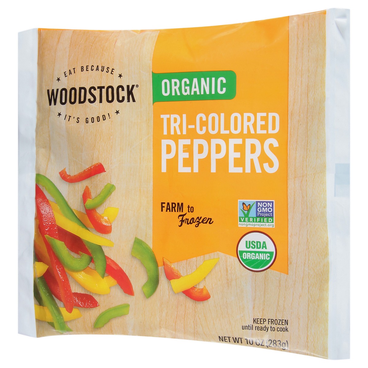 slide 9 of 12, Woodstock Tri-Colored Organic Peppers 10 oz, 10 oz