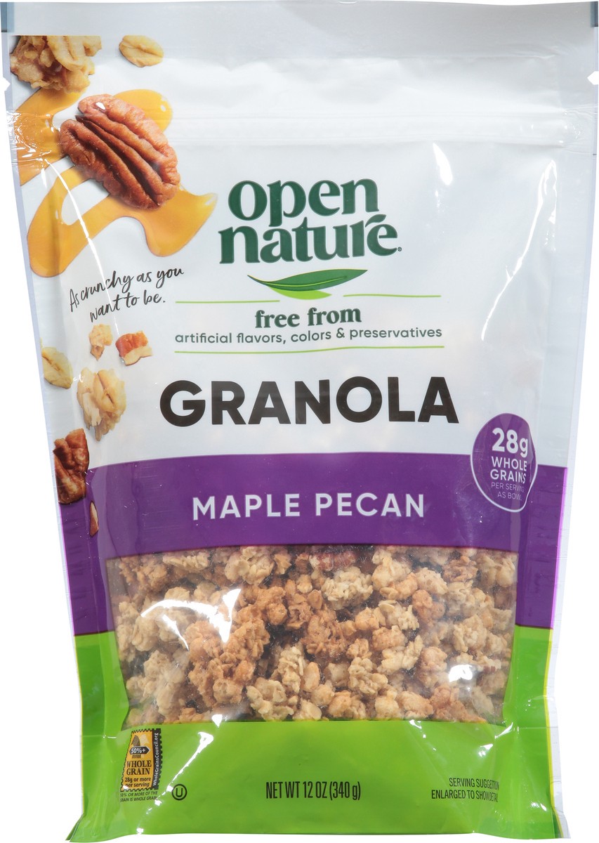 slide 2 of 9, Open Nature Maple Pecan Deluxe Granola, 12 oz