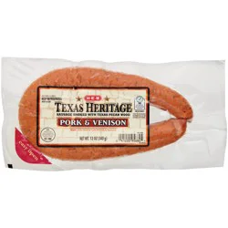 H-E-B Texas Heritage Pecan Smoked Pork & Venison Sausage