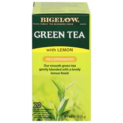 Bigelow Green Tea, with Lemon, Decaffeinated, Tea Bags