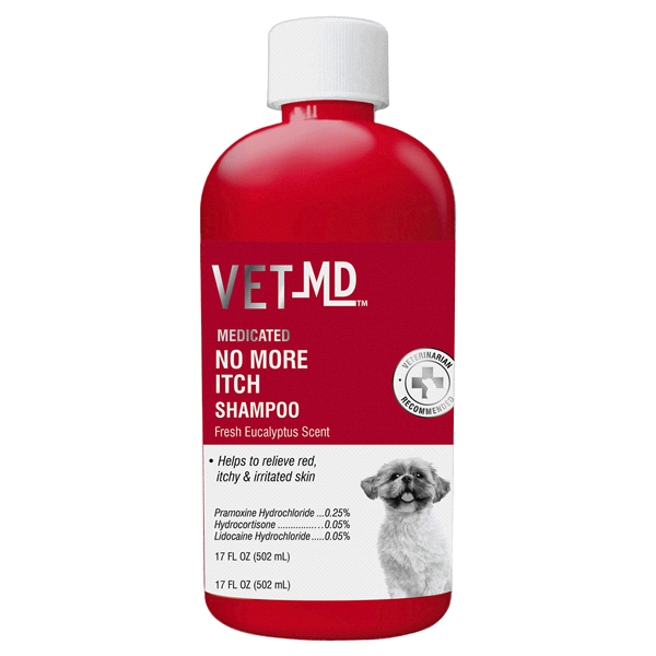 slide 1 of 1, VetMD Medicated No More Itch Shampoo, 17 fl oz