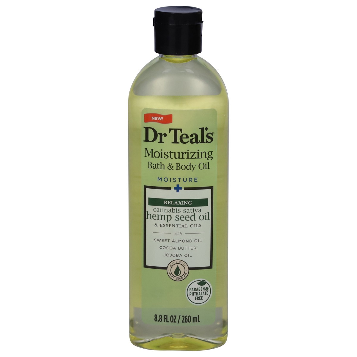 slide 12 of 12, Dr. Teal's Relaxing Cannabis Sativa Hemp Seed Oil Moisturizing Bath & Body Oil 8.8 fl oz, 8.8 fl oz