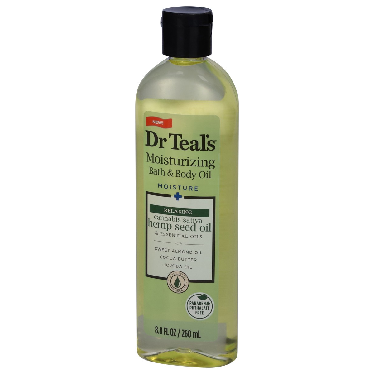 slide 8 of 12, Dr. Teal's Relaxing Cannabis Sativa Hemp Seed Oil Moisturizing Bath & Body Oil 8.8 fl oz, 8.8 fl oz