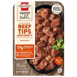 HORMEL SQUARE TABLE Slow Simmered Beef Tips and Gravy