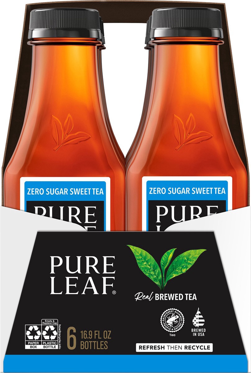 slide 4 of 8, Pure Leaf Zero Sugar Real Brewed Tea Sweet Tea - 6 ct, 6 ct; 16.9 fl oz