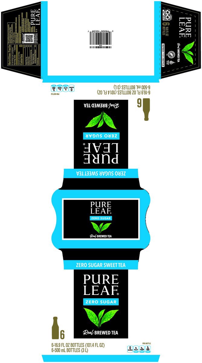 slide 2 of 8, Pure Leaf Zero Sugar Real Brewed Tea Sweet Tea - 6 ct, 6 ct; 16.9 fl oz