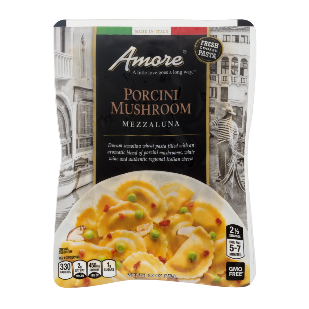 slide 1 of 1, Amore Porcini Mushroom Mezzaluna, 8.8 oz