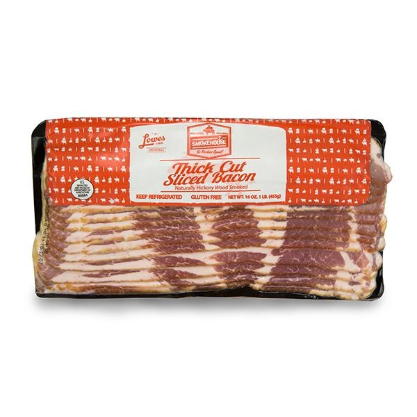 slide 1 of 1, Smokehouse Thick Sliced Bacon, 16 oz