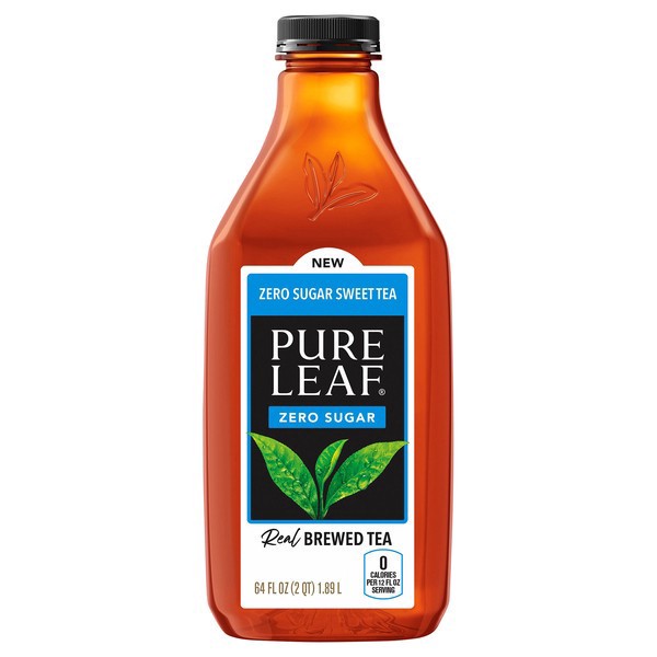 slide 1 of 1, Pure Leaf Zero Sugar Real Brewed Tea Sweet Tea - 64 fl oz, 64 fl oz