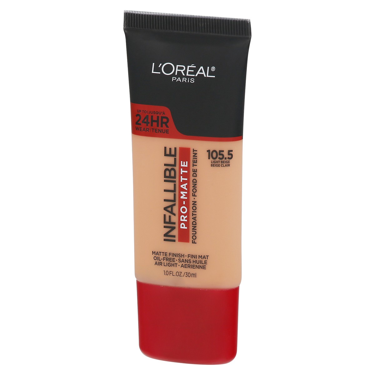 slide 8 of 13, L'Oréal Infallible Light Beige 105.5 Pro-Matte Foundation 1.0 fl oz, 1 fl oz