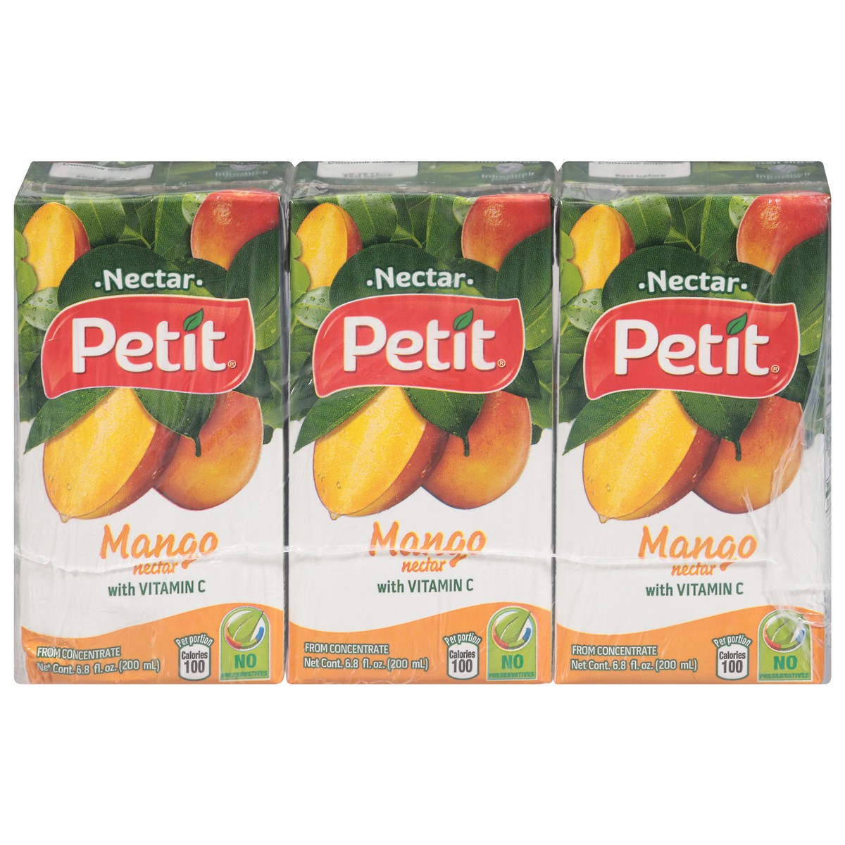 slide 1 of 5, Petit Mango Nectar with Vitamin C - 3 ct, 3 ct; 6.8 fl oz