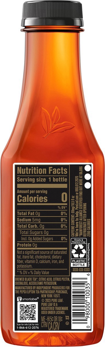 slide 2 of 10, Pure Leaf Zero Sugar Real Brewed Tea Sweet Tea 18.5 Fl Oz, 18.5 fl oz