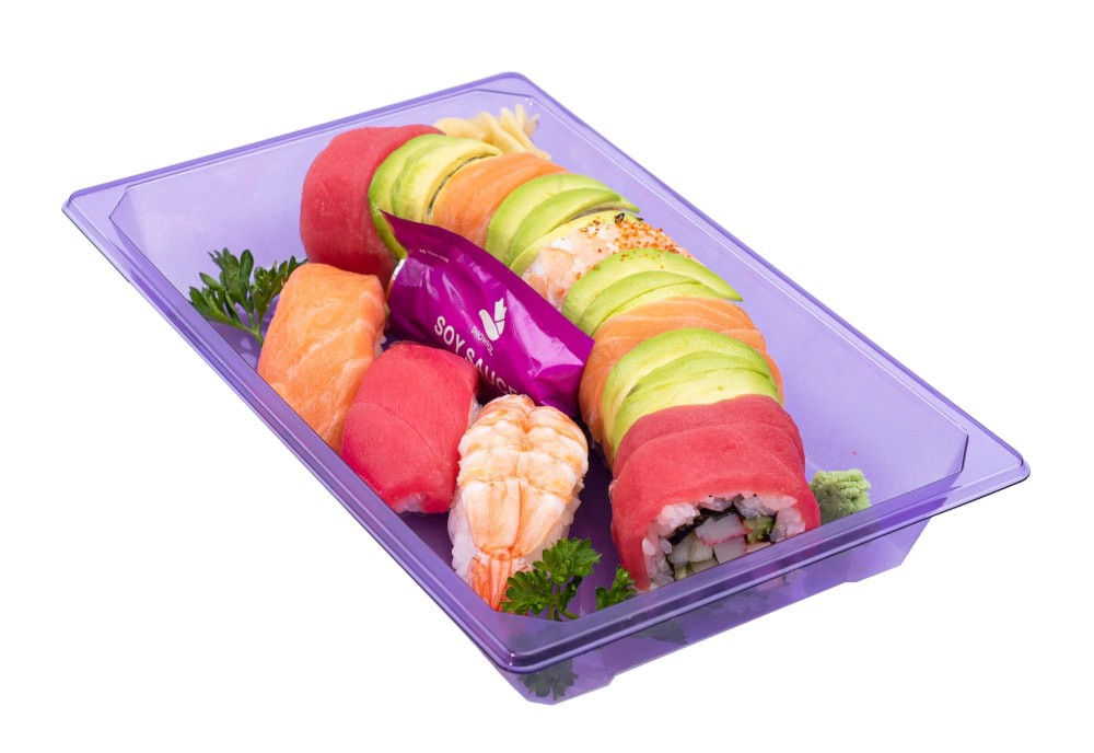 slide 1 of 1, Japanese Food Express Dragon Salmon/Nigiri Combo, 15 oz