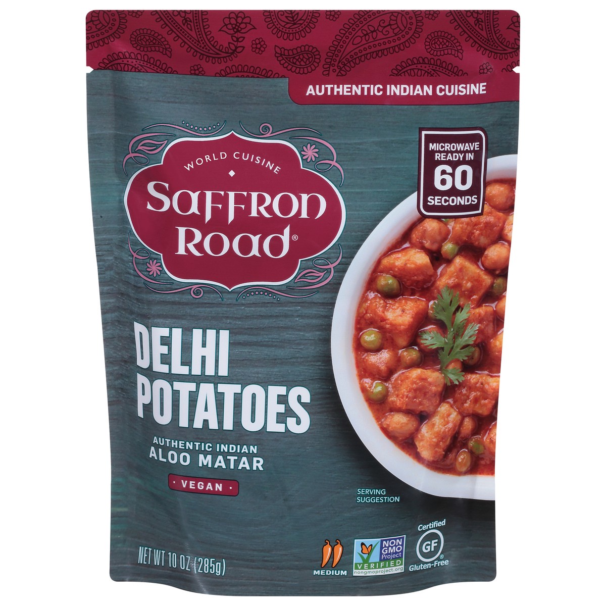 slide 1 of 9, Saffron Road Vegan Delhi Potatoes 10 oz, 10 oz
