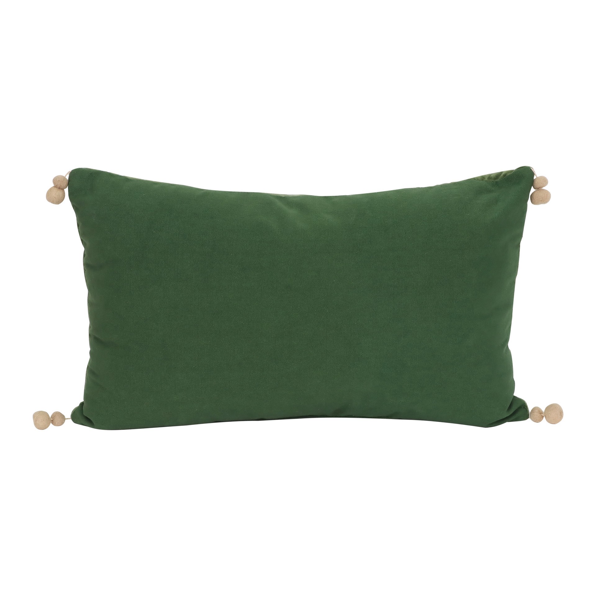 slide 2 of 6, 20" X 12" Green Embroidered Trees Lumbar Throw Pillow By Ashland, 20 in x 12 in