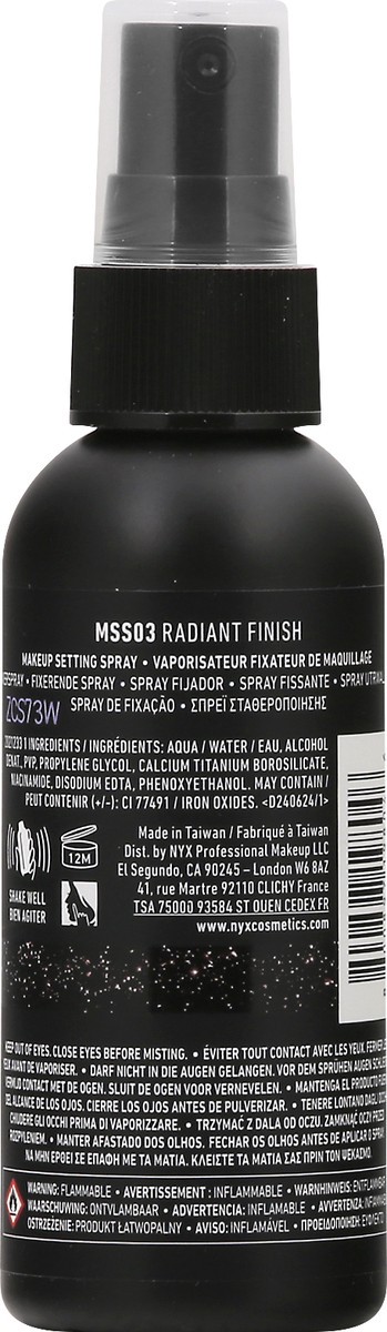 slide 5 of 9, NYX Professional Makeup Radiant Finish MSS03 Makeup Setting Spray 1.69 oz, 1.69 oz