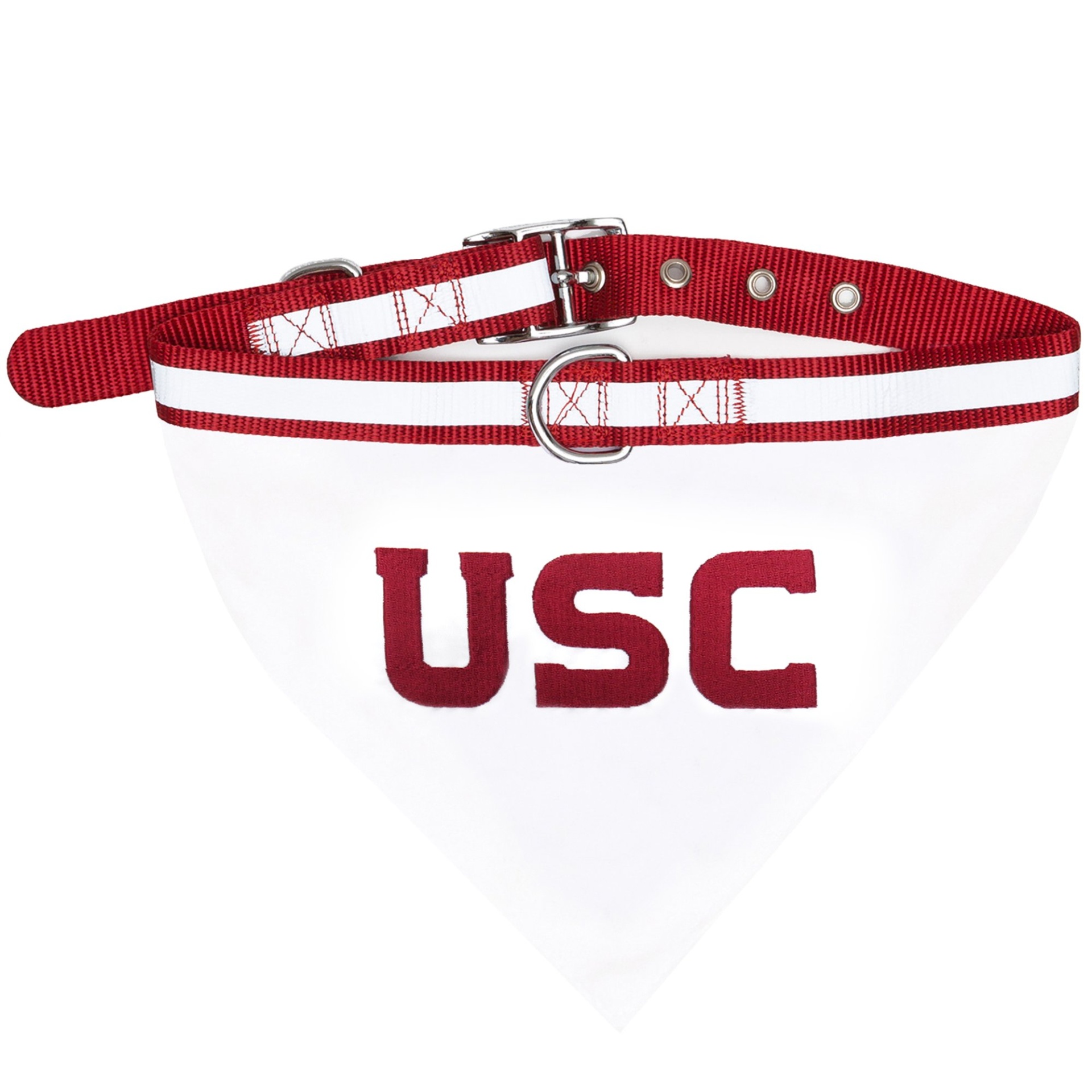 slide 1 of 1, Pets First USC Trojans Collar Bandana, MED