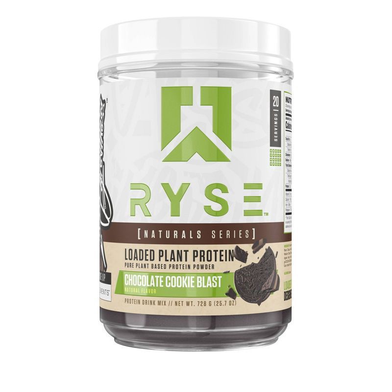 slide 1 of 3, RYSE Naturals Loaded Plant Protein Powder - Chocolate Cookie Blast, 1 ct