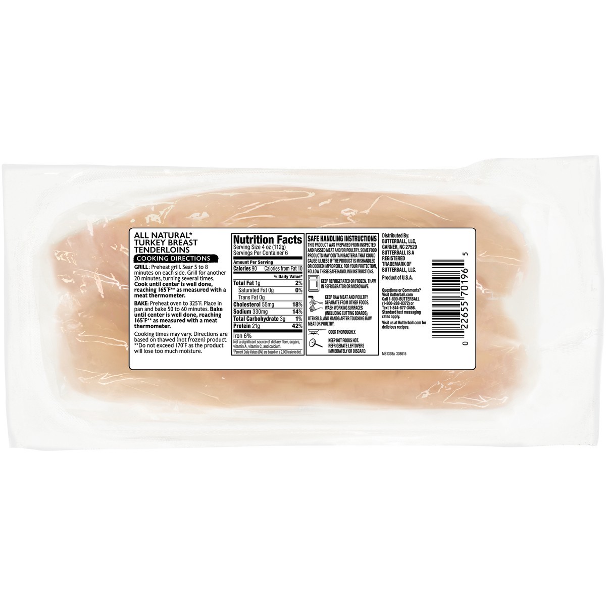 slide 8 of 9, Butterball Turkey Tenderloin, 1.5 lb