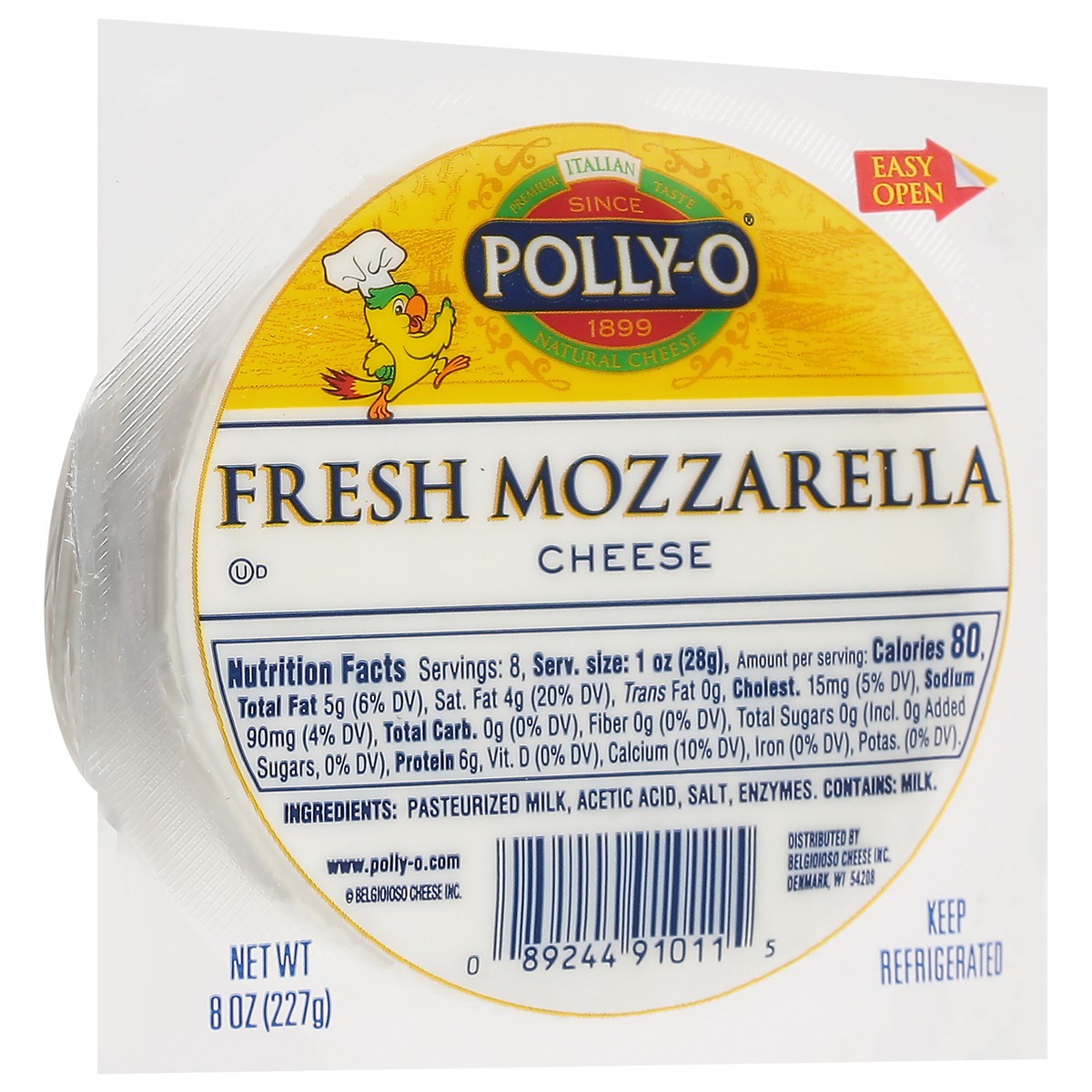 slide 11 of 14, Polly-O Fresh Mozzarella Cheese 8 oz, 8 oz