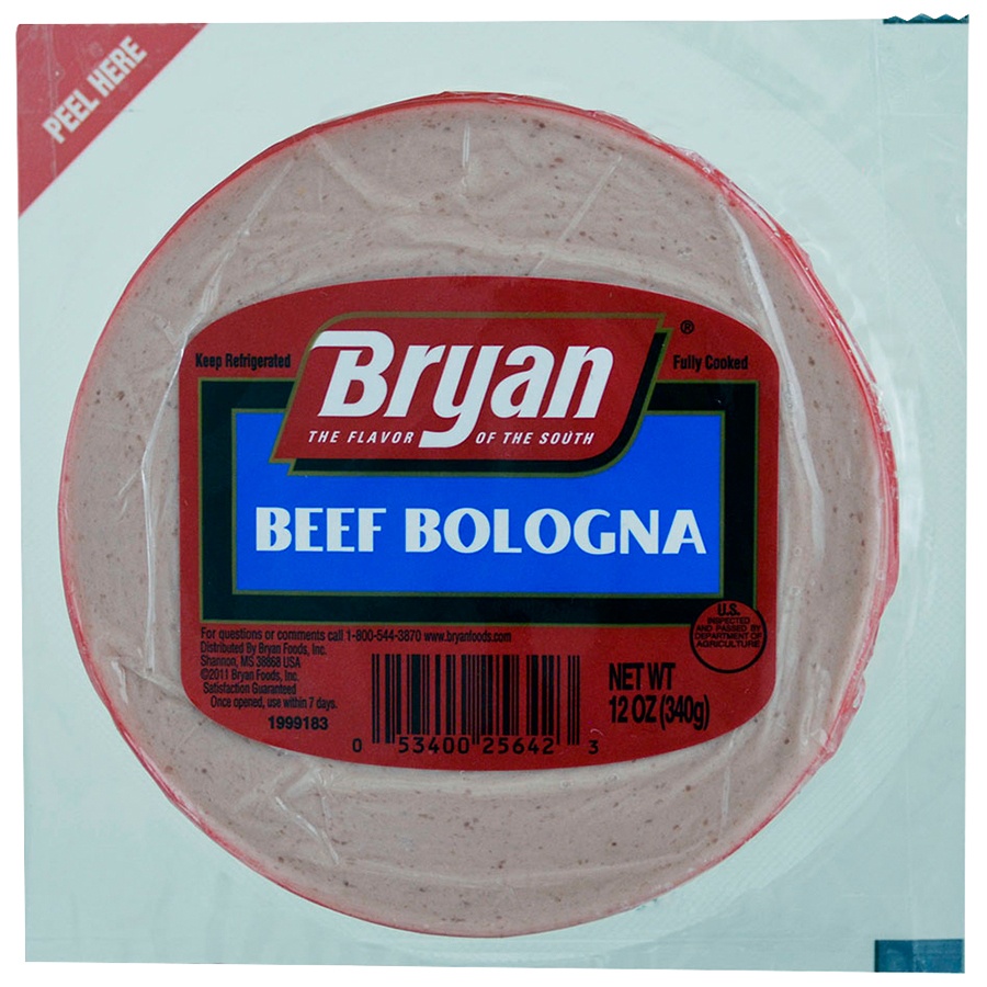 slide 1 of 1, Bryan Beef Bologna, 12 oz