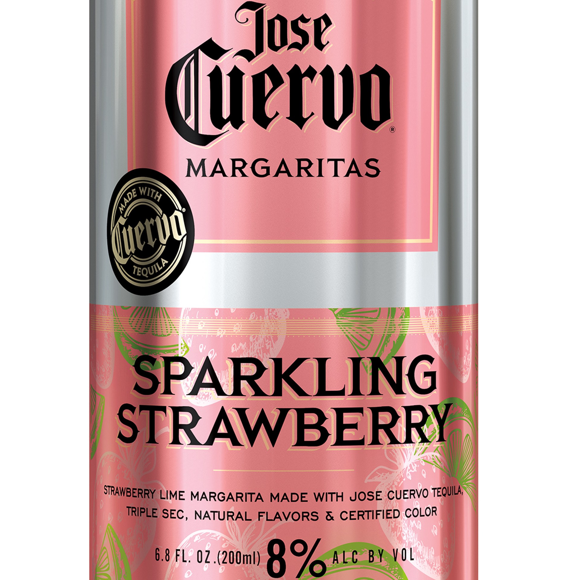 slide 2 of 5, Jose Cuervo Sparkling Margarita Strawberry Ready to Drink Cocktail - 4-200 ml, 4 ct; 6.8 fl oz