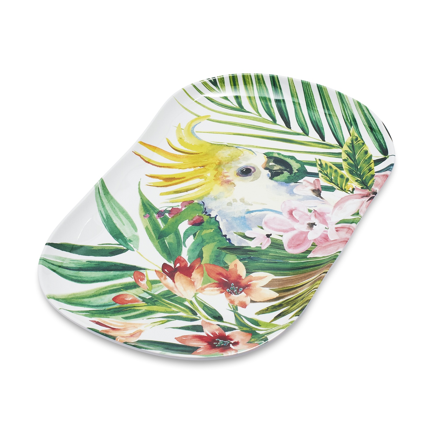 slide 1 of 1, Sur La Table Cabana Melamine Platter, 10.3 in x 6.3 in