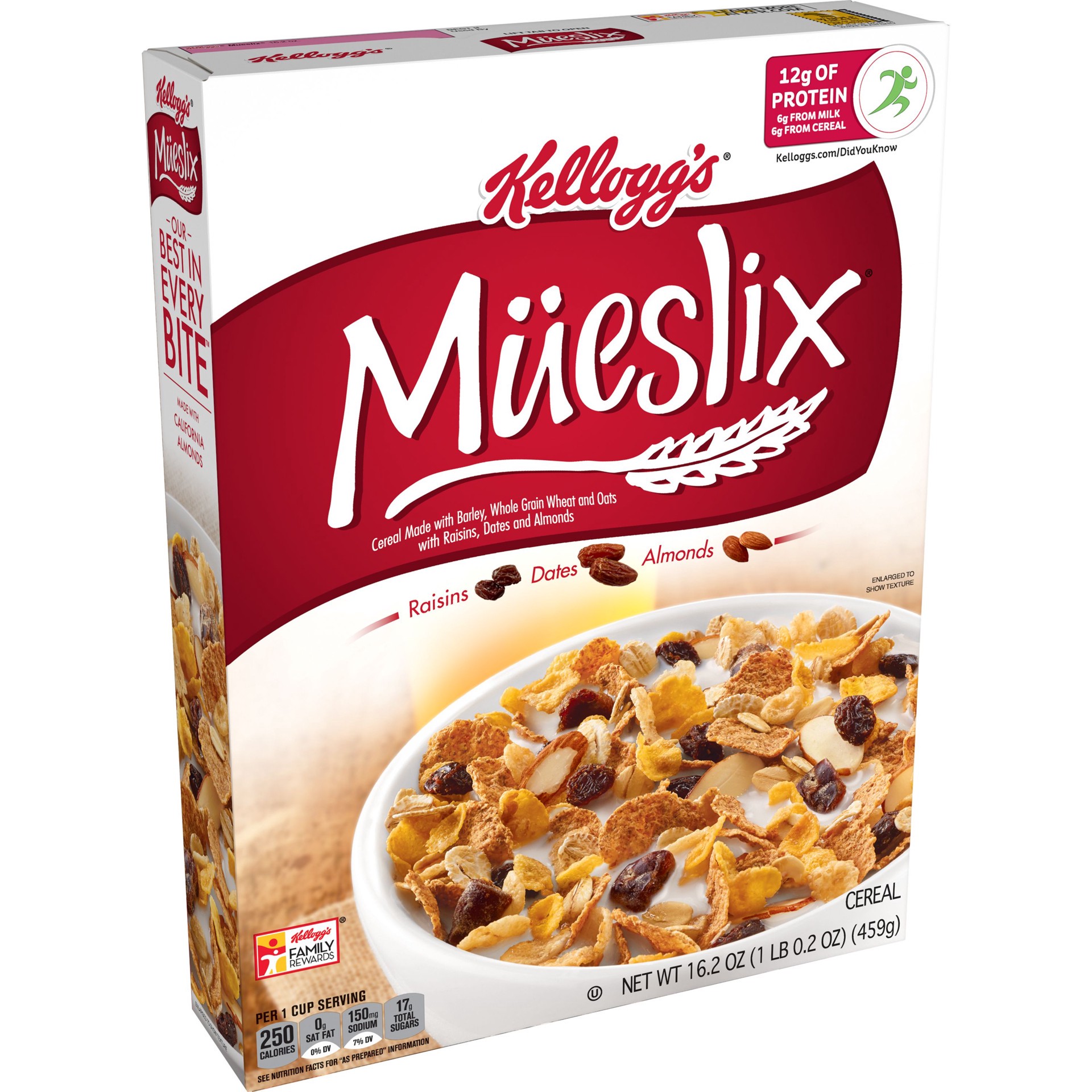 Kellogg's Mueslix Breakfast Cereal, Fiber Cereal, Original 16.2 oz Shipt