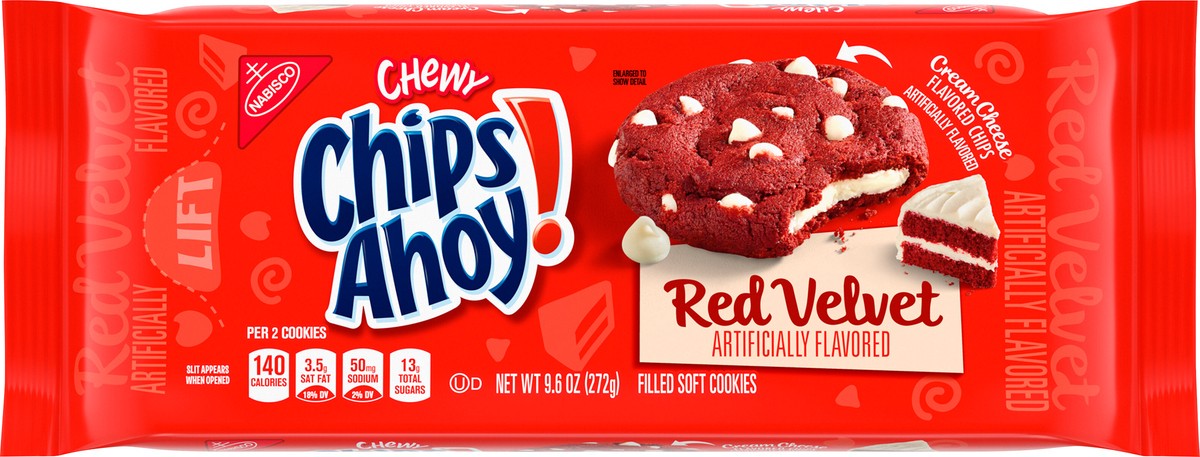 slide 6 of 9, CHIPS AHOY! Chewy Red Velvet Cookies, 9.6 oz, 9.6 oz