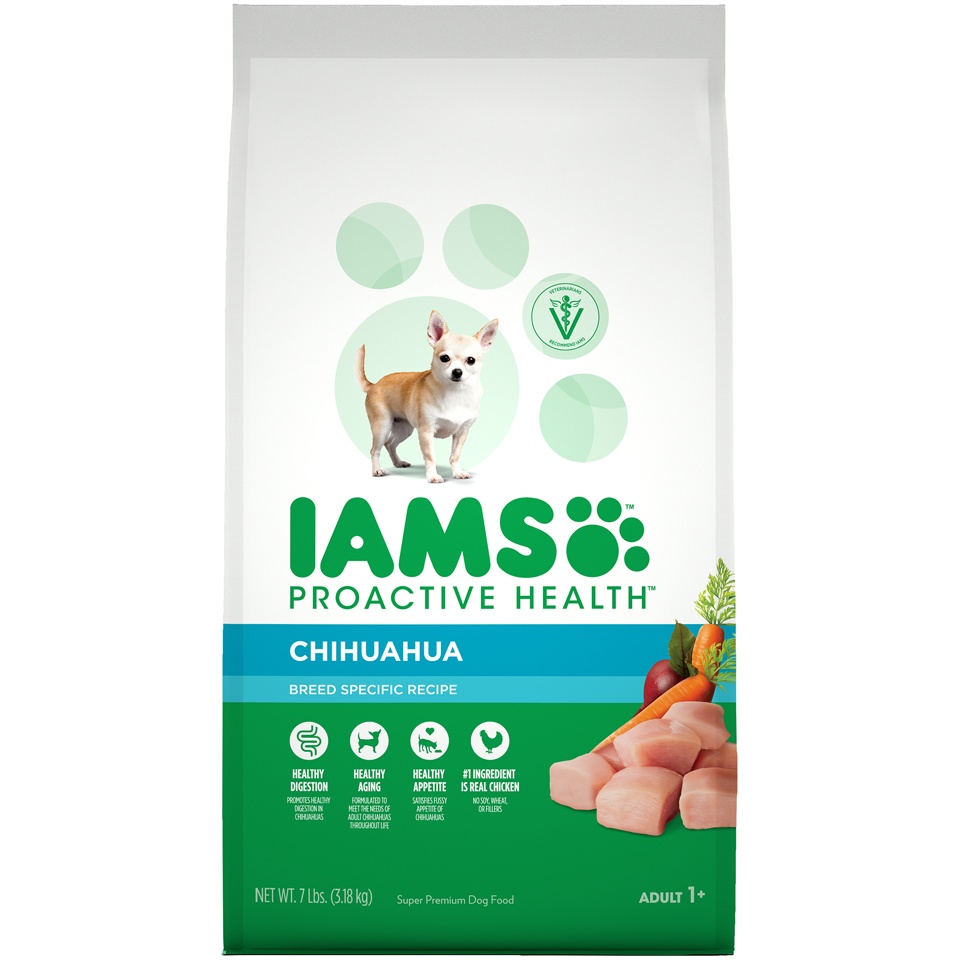 slide 1 of 1, IAMS ProActive Health Adult Chihuahua Dry Dog Food, Chicken Flavor, 7 lb