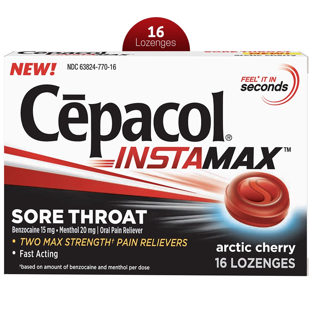 slide 1 of 6, Cepacol Max Cherry Lozenges, 16 ct