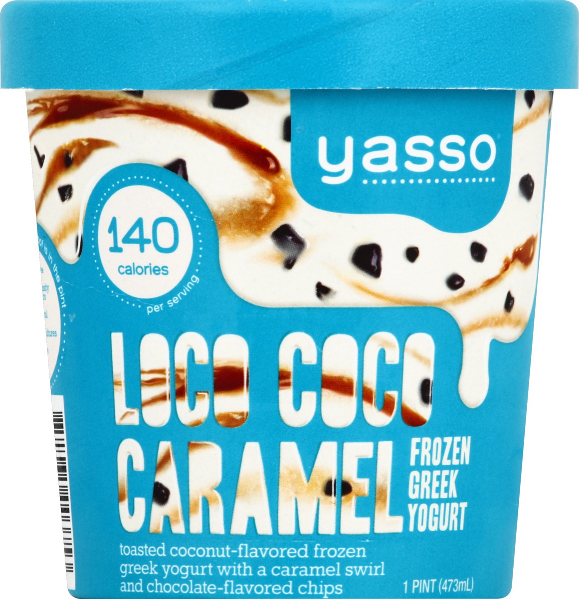slide 3 of 3, Yasso Loco Coco Caramel Frozen Greek Yogurt, 1 pint