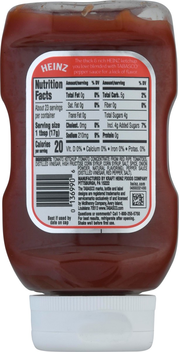 slide 5 of 11, Heinz Hot & Spicy Tomato Ketchup, 14 oz