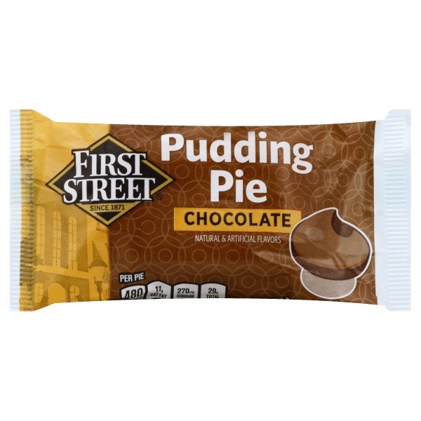 slide 1 of 1, First Street Chocolate Pudding Snack Pie, 4.5 oz
