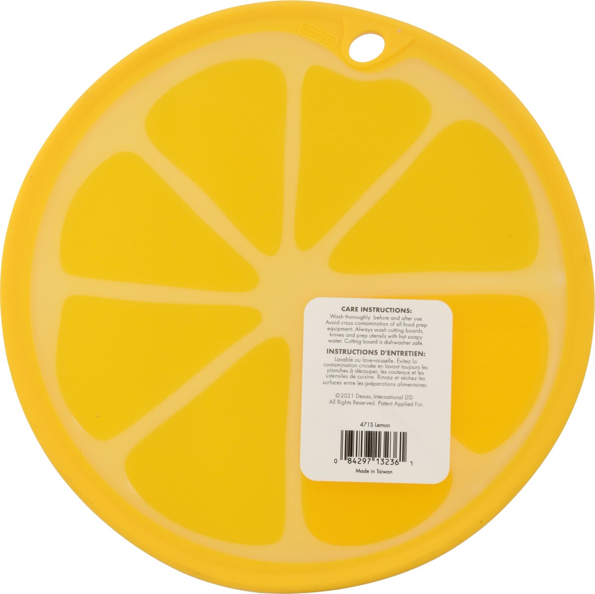 slide 4 of 9, Dexas Lemon Slice Cutting Board, 1 ct