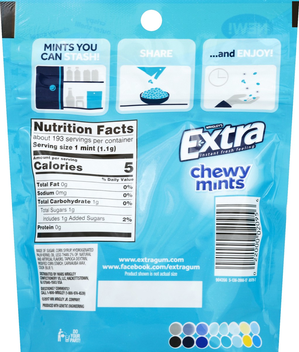 slide 3 of 6, Extra Chewy Mints Polar Ice 7.5-ounce bag, 7 oz