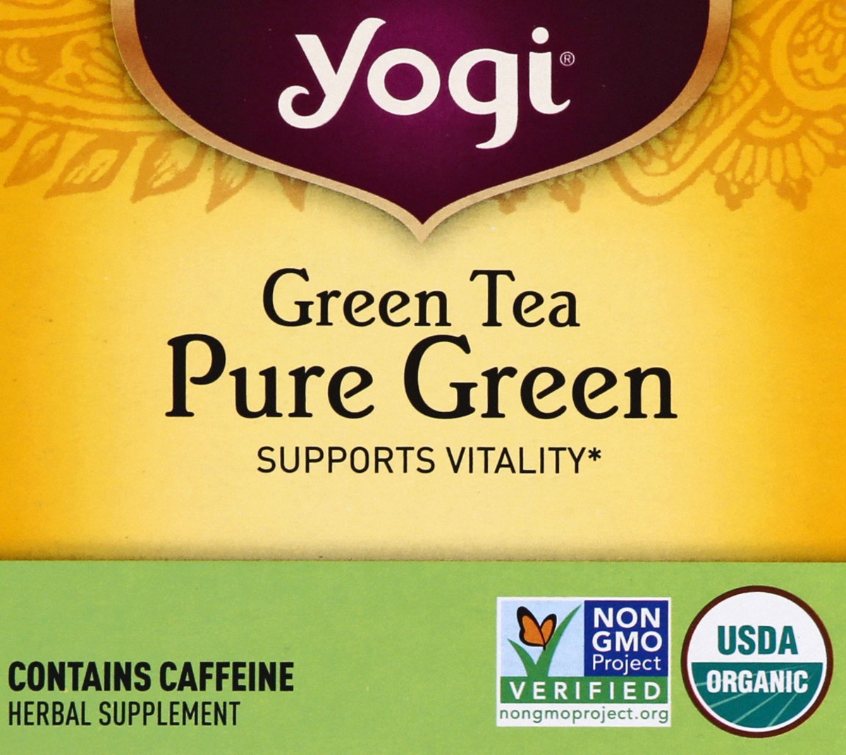 slide 9 of 9, Yogi Tea Bags Pure Green Green Tea 16 ea, 16 ct